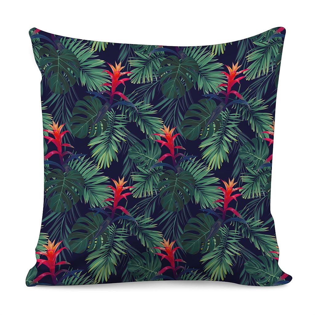 Hawaiian Palm Leaves Pattern Print Pillow Cover
