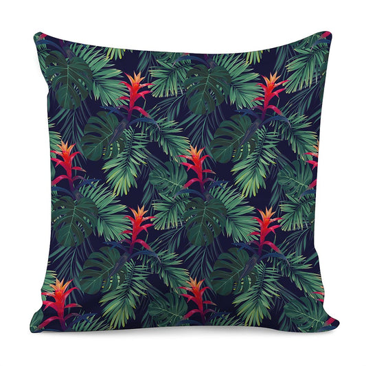 Hawaiian Palm Leaves Pattern Print Pillow Cover