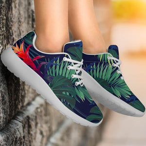 Hawaiian Palm Leaves Pattern Print Sport Shoes GearFrost