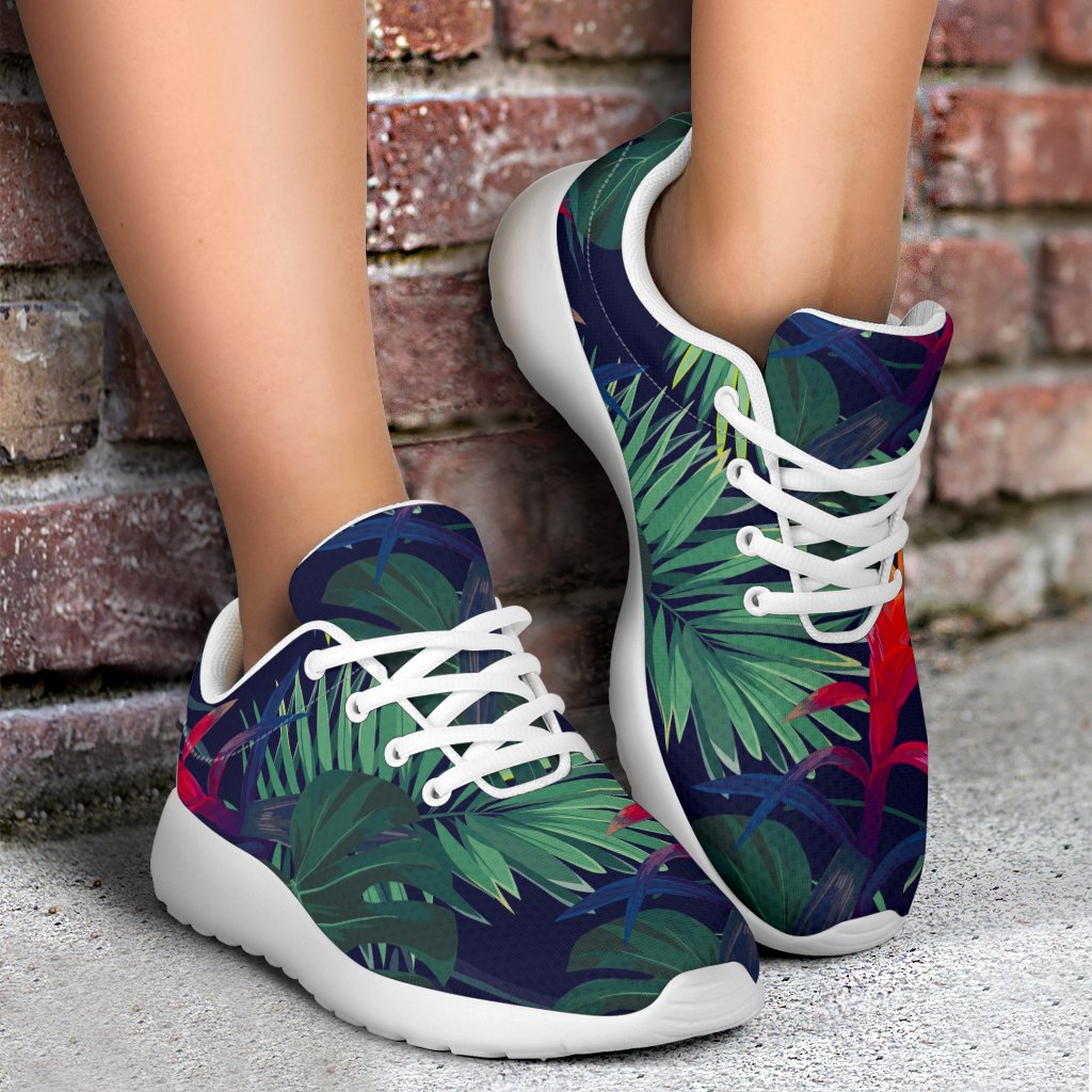 Hawaiian Palm Leaves Pattern Print Sport Shoes GearFrost