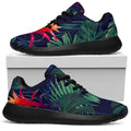 Hawaiian Palm Leaves Pattern Print Walking Shoes
