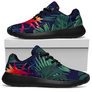 Hawaiian Palm Leaves Pattern Print Sport Shoes GearFrost