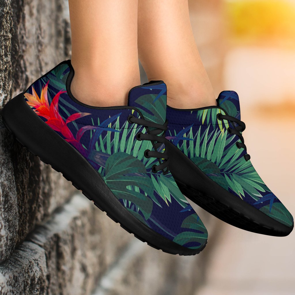 Hawaiian Palm Leaves Pattern Print Sport Shoes GearFrost