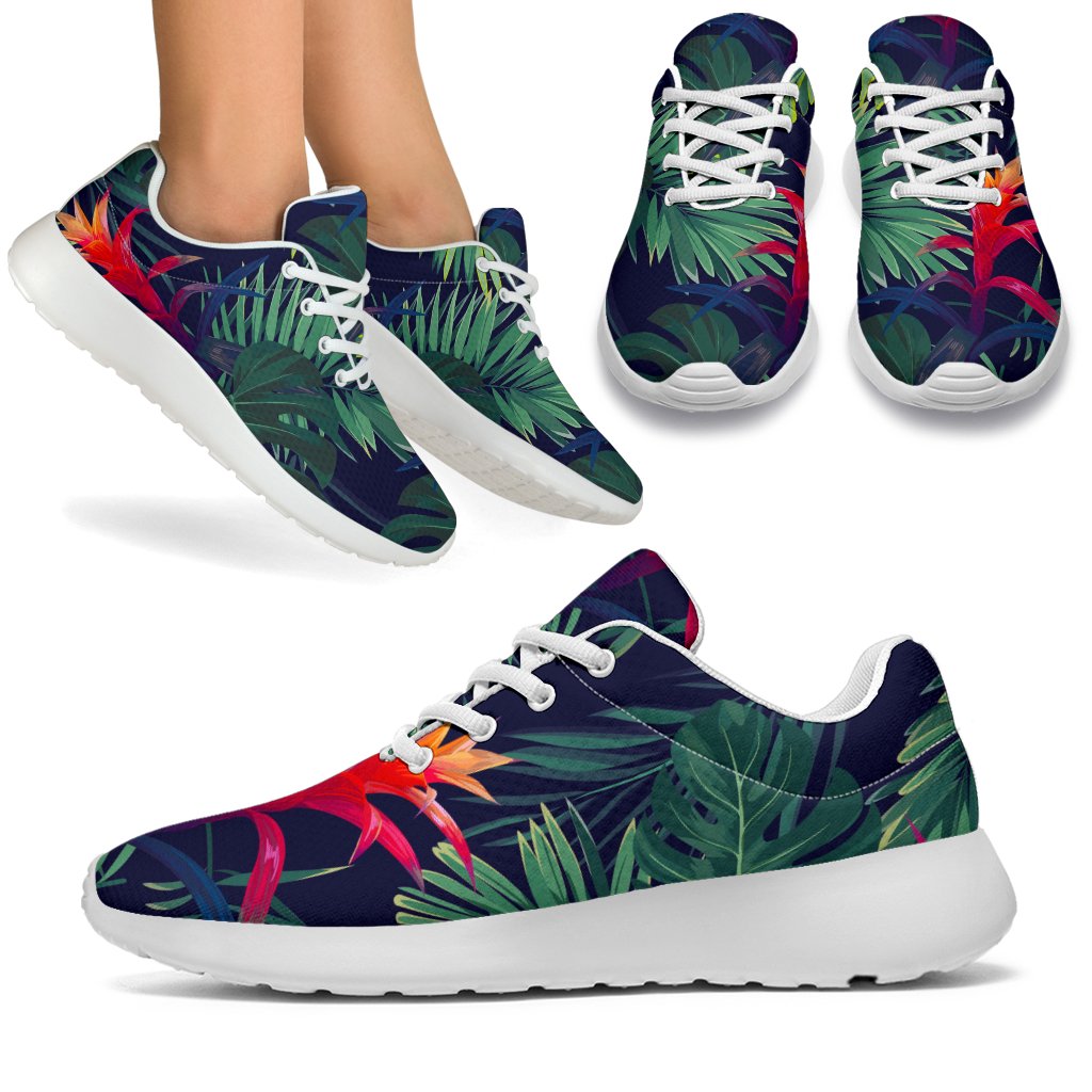 Hawaiian Palm Leaves Pattern Print Sport Shoes GearFrost