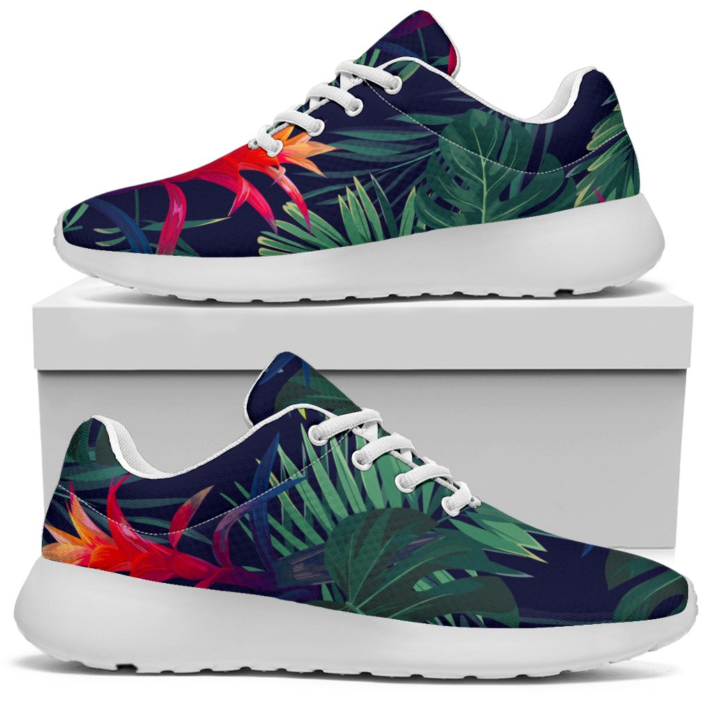 Hawaiian Palm Leaves Pattern Print Sport Shoes GearFrost