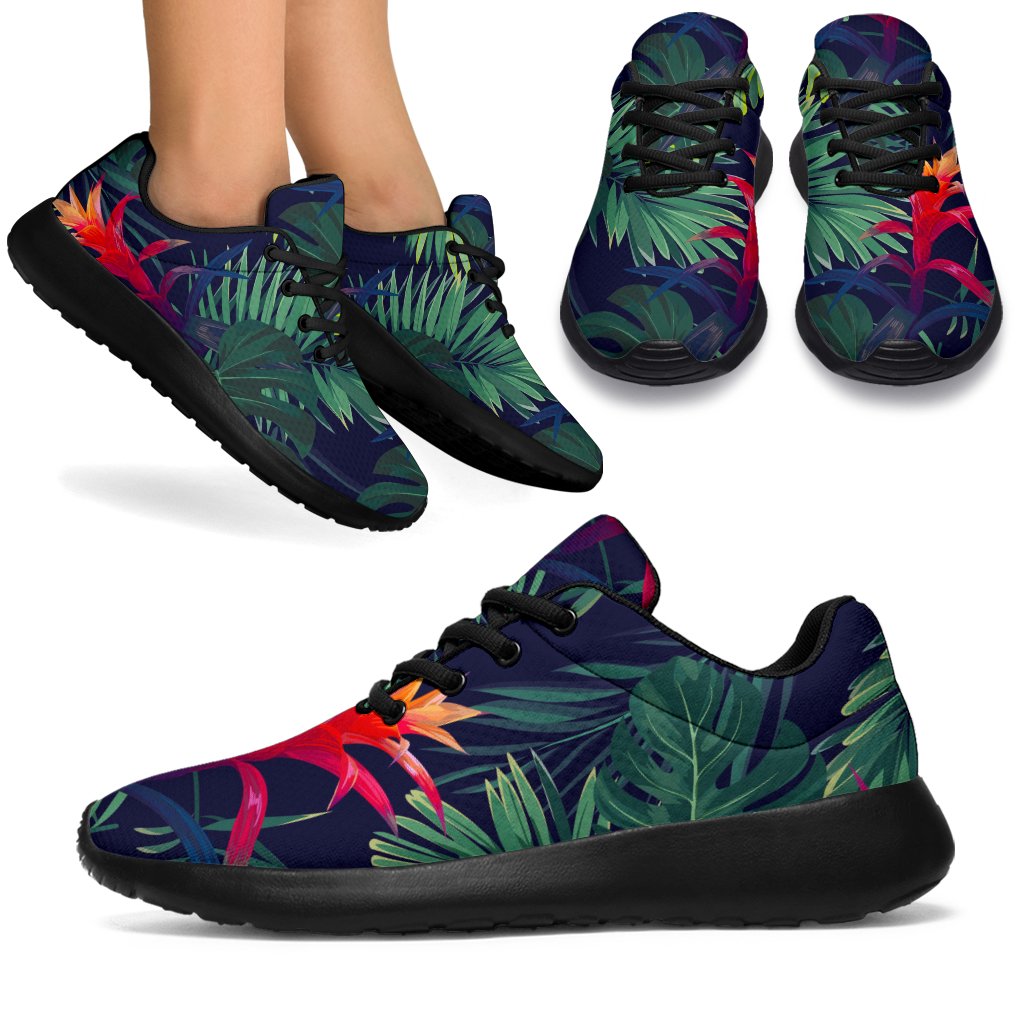 Hawaiian Palm Leaves Pattern Print Sport Shoes GearFrost