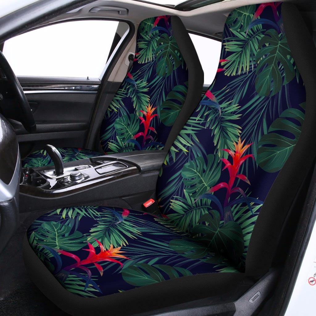 Hawaiian Palm Leaves Pattern Print Universal Fit Car Seat Covers