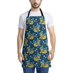 Hawaiian Tiki Pattern Print Apron