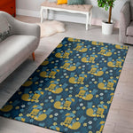 Hawaiian Tiki Pattern Print Area Rug