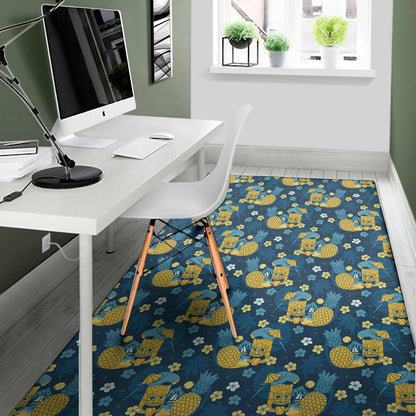 Hawaiian Tiki Pattern Print Area Rug