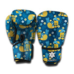 Hawaiian Tiki Pattern Print Boxing Gloves