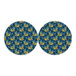 Hawaiian Tiki Pattern Print Car Coasters