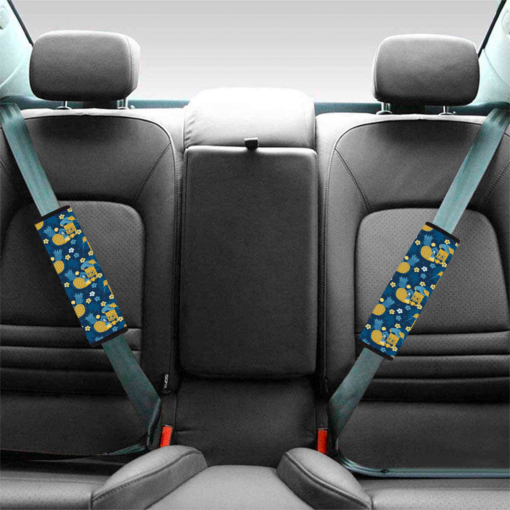 Hawaiian Tiki Pattern Print Car Seat Belt Covers