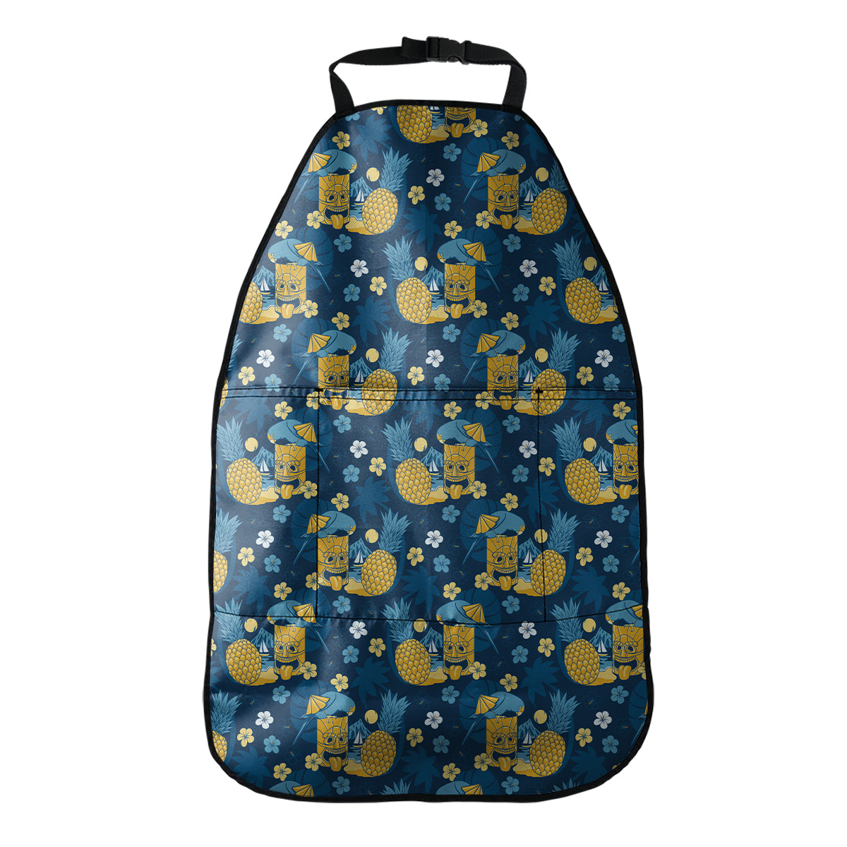 Hawaiian Tiki Pattern Print Car Seat Organizers