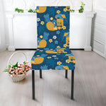 Hawaiian Tiki Pattern Print Dining Chair Slipcover