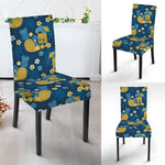 Hawaiian Tiki Pattern Print Dining Chair Slipcover