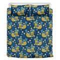 Hawaiian Tiki Pattern Print Duvet Cover Bedding Set