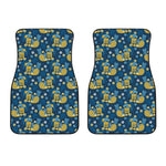 Hawaiian Tiki Pattern Print Front Car Floor Mats