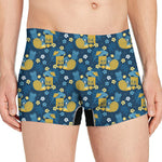Hawaiian Tiki Pattern Print Men's Boxer Briefs