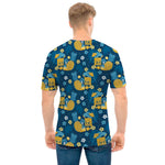 Hawaiian Tiki Pattern Print Men's T-Shirt