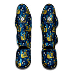 Hawaiian Tiki Pattern Print Muay Thai Shin Guard