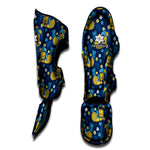 Hawaiian Tiki Pattern Print Muay Thai Shin Guard