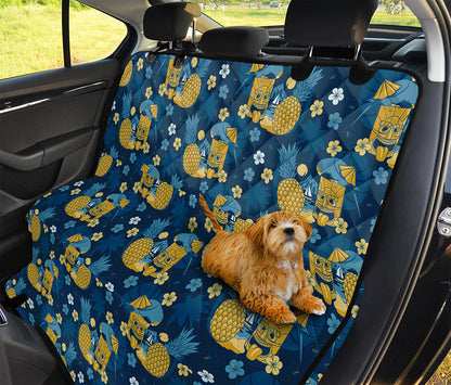 Hawaiian Tiki Pattern Print Pet Car Back Seat Cover