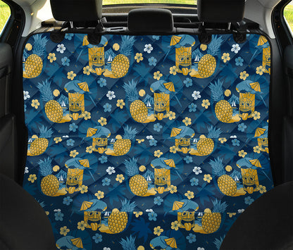 Hawaiian Tiki Pattern Print Pet Car Back Seat Cover