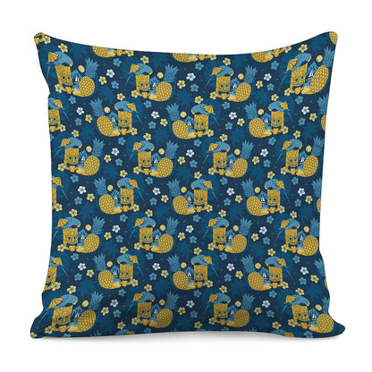 Hawaiian Tiki Pattern Print Pillow Cover