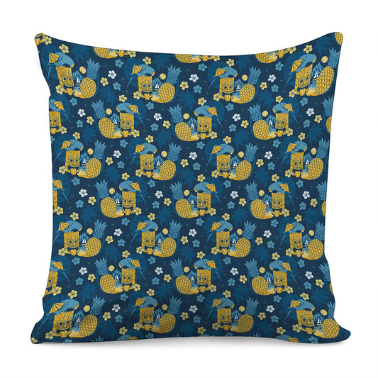 Hawaiian Tiki Pattern Print Pillow Cover