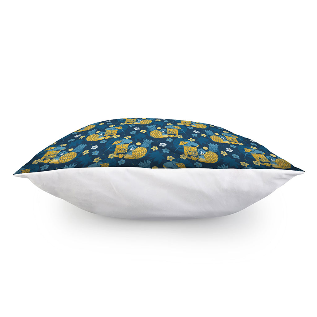 Hawaiian Tiki Pattern Print Pillow Cover