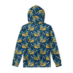 Hawaiian Tiki Pattern Print Pullover Hoodie