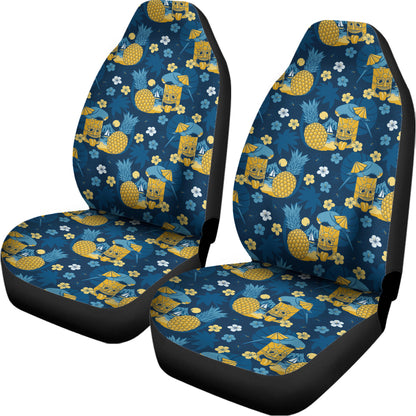 Hawaiian Tiki Pattern Print Universal Fit Car Seat Covers