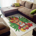 Hawaiian Tiki Print Floor Mat