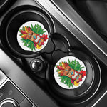 Hawaiian Tiki Print Car Coasters