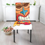 Hawaiian Tiki Print Dining Chair Slipcover