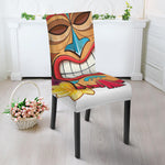 Hawaiian Tiki Print Dining Chair Slipcover