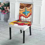 Hawaiian Tiki Print Dining Chair Slipcover