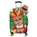 Hawaiian Tiki Print Luggage Cover