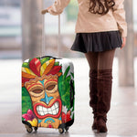Hawaiian Tiki Print Luggage Cover