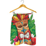 Hawaiian Tiki Print Men's Shorts