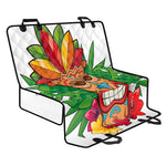 Hawaiian Tiki Print Pet Car Back Seat Cover