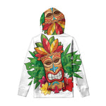 Hawaiian Tiki Print Pullover Hoodie
