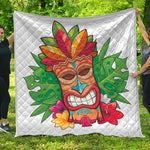Hawaiian Tiki Print Quilt