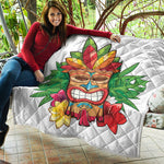 Hawaiian Tiki Print Quilt