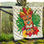 Hawaiian Tiki Print Quilt