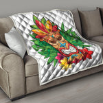 Hawaiian Tiki Print Quilt