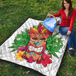 Hawaiian Tiki Print Quilt
