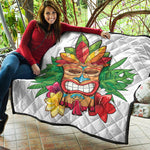 Hawaiian Tiki Print Quilt