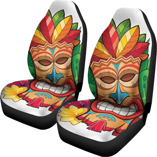 Hawaiian Tiki Print Universal Fit Car Seat Covers